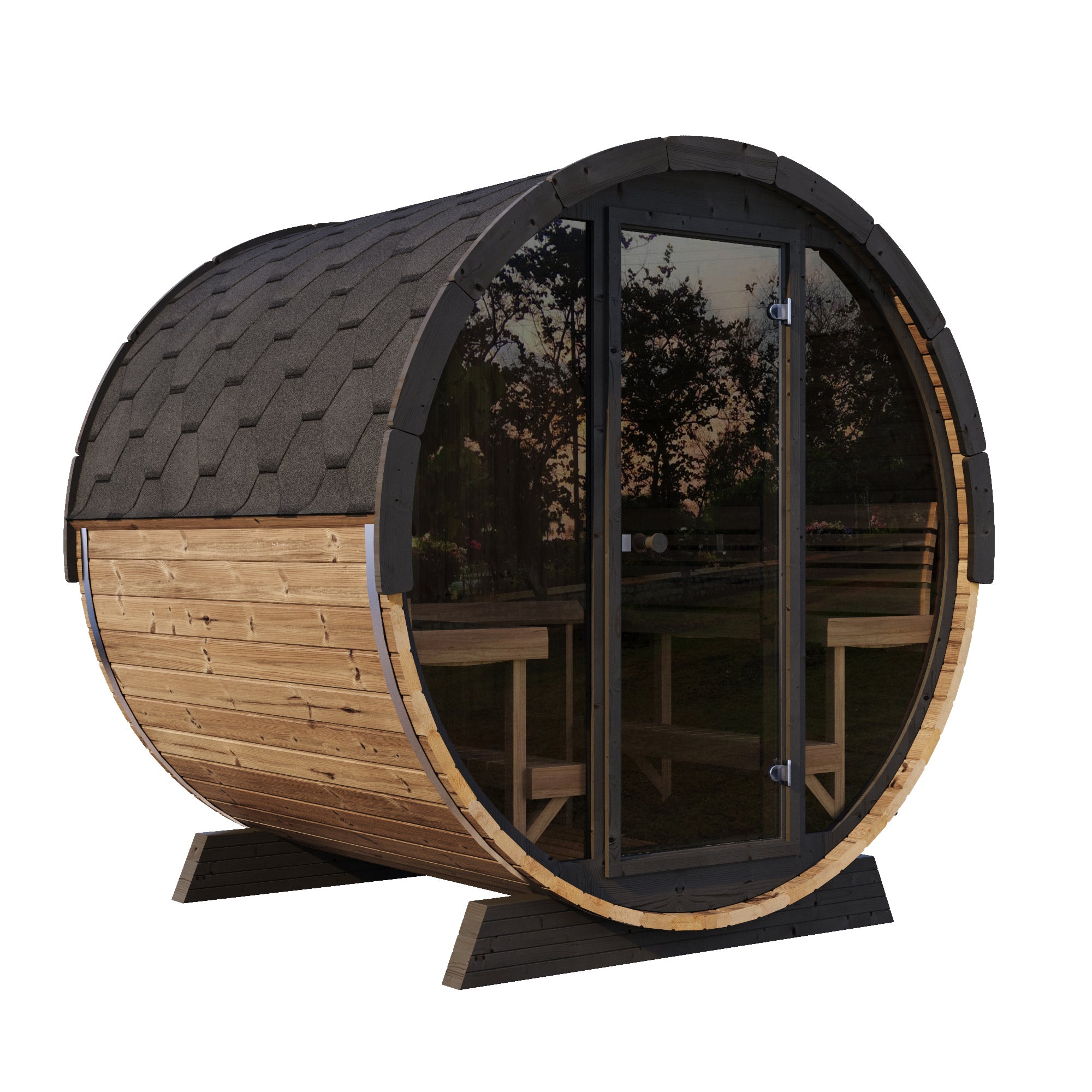 SaunaLife Ergo Elegance Barrel Sauna Kit (up to 6 Person)