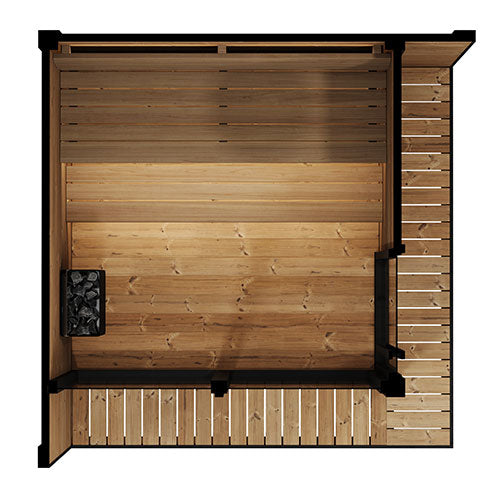 SaunaLife Luxury Outdoor Sauna Kit (6 Person)