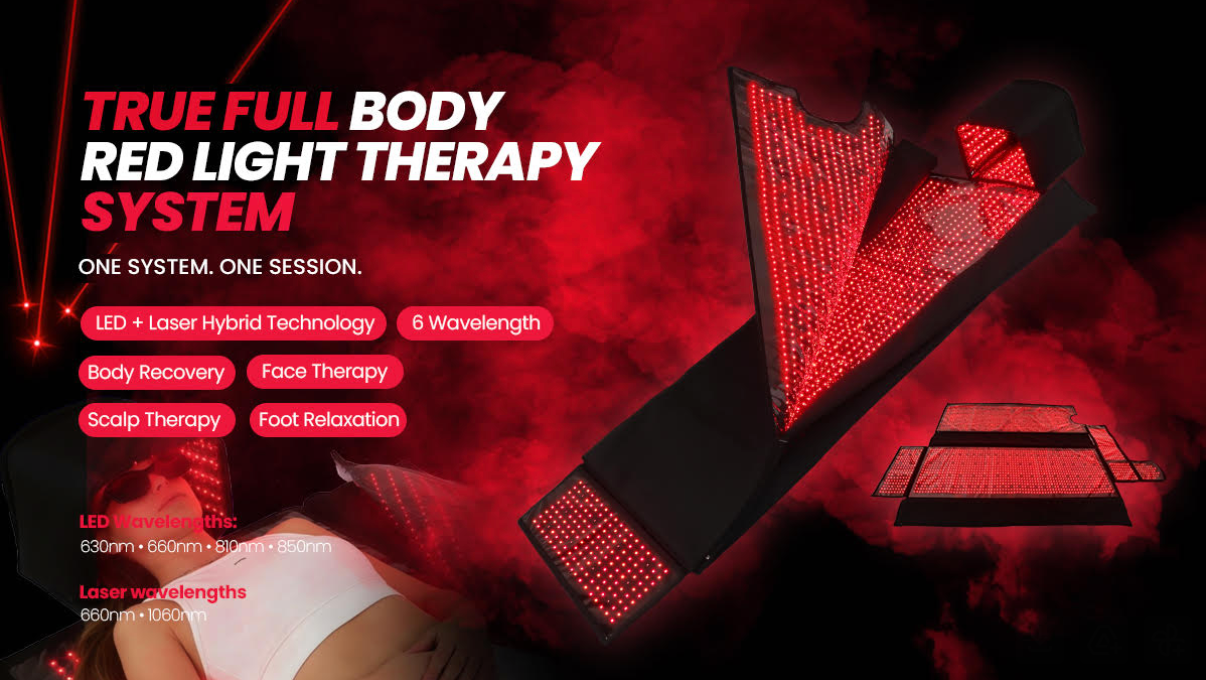SunPlus SunPod PRO™ 360° LED + Laser Light Therapy System
