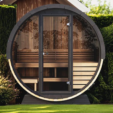 SaunaLife Ergo Elegance Barrel Sauna Kit (up to 4 Person)