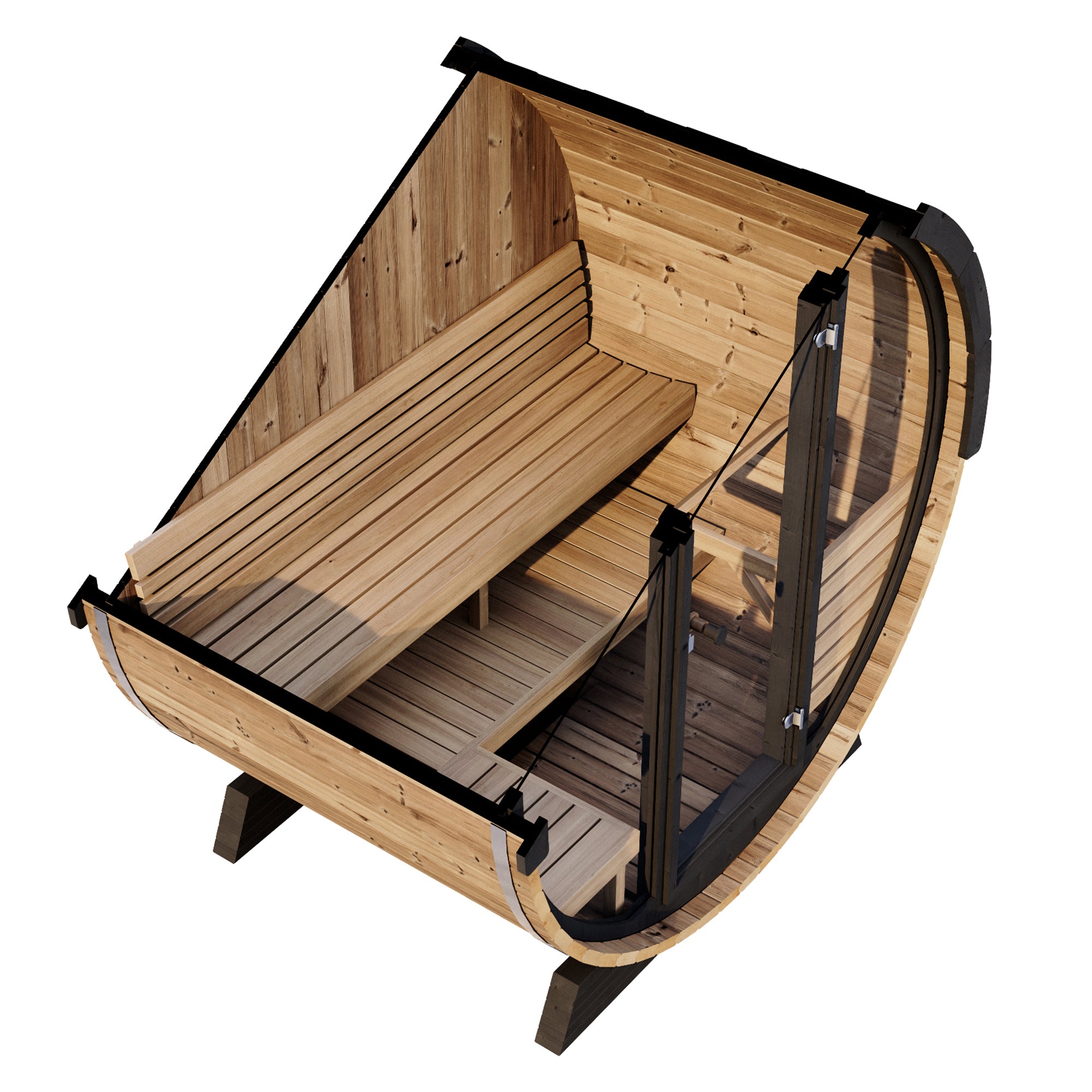 SaunaLife Ergo Elegance Barrel Sauna Kit (up to 4 Person)